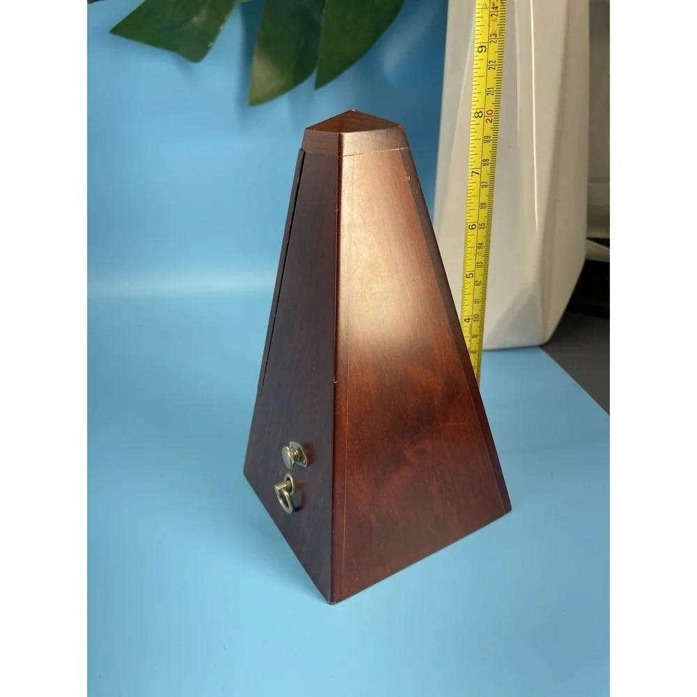 Vintage Wittner Metronome Wood Windup Made In Germany.Works Perfectly